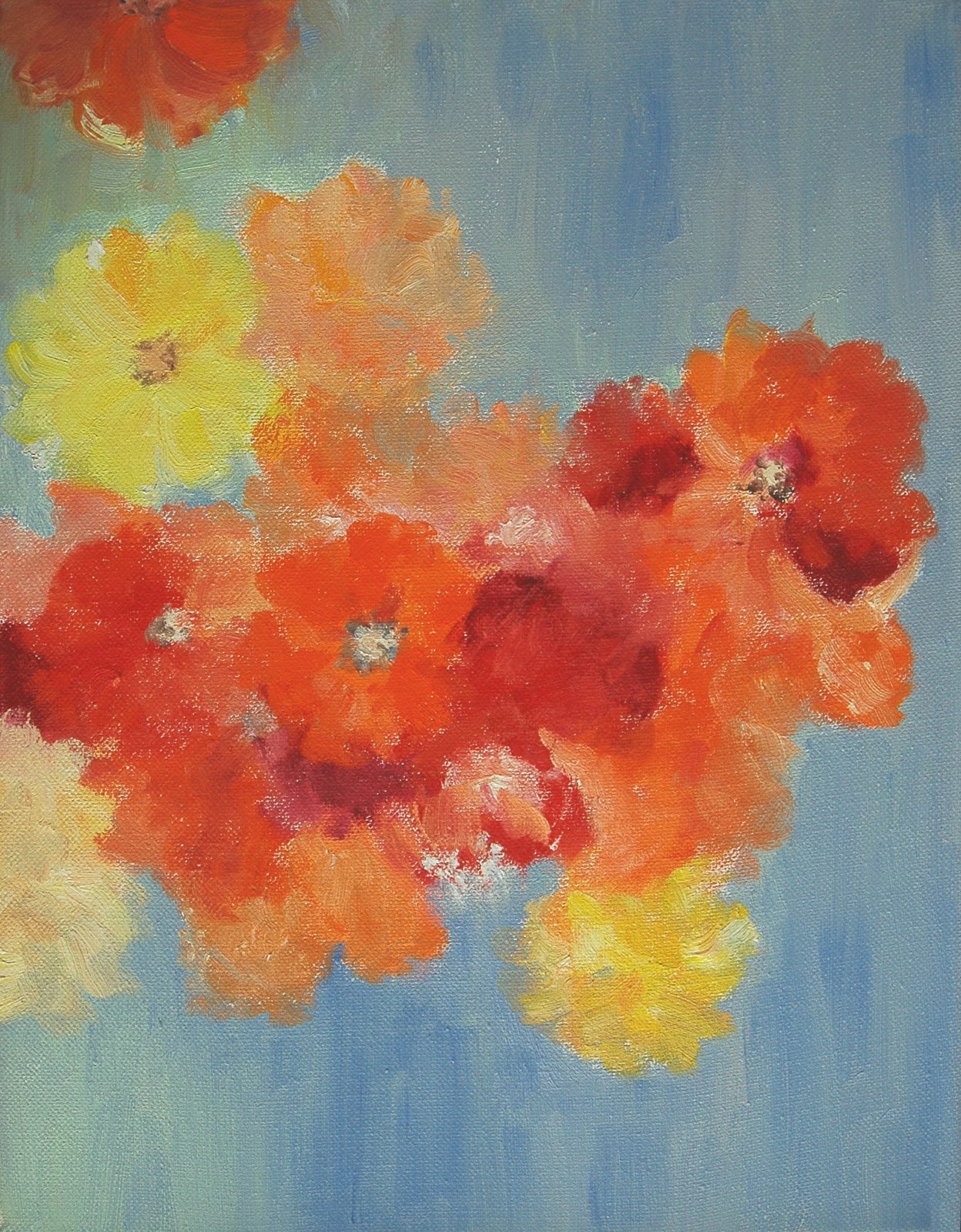 POPPIES, oil on canvas, 14 x 10 inches, copyright ©2010